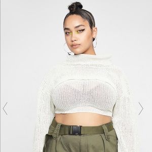 Dolls Kill long sleeve sweater set plus size 2x